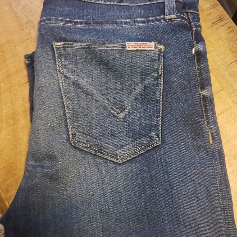 Hudson Mid Rise Bootcut Jeans, Size 28